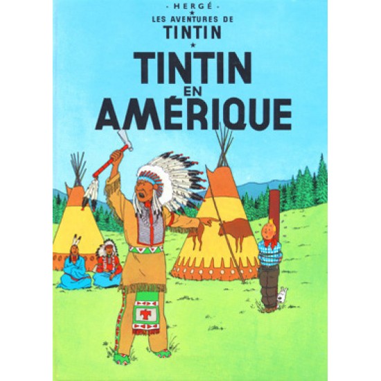 Affiche Tintin en Amérique